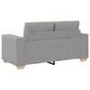 vidaXL Sofa 3 pcs Oblačnosiva 221 x 80 x 80 cm Platnasta tkanina
