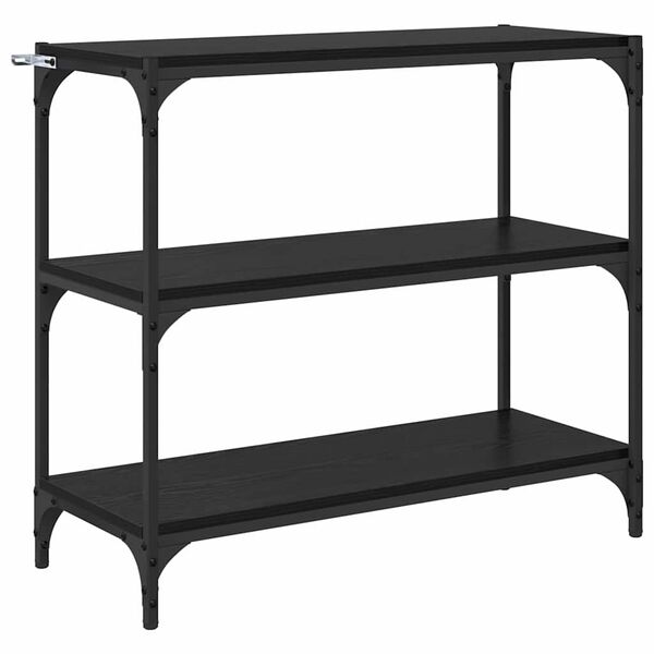 vidaXL Ormarić za knjige Crni hrast 80 x 33 x 70,5 cm