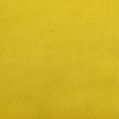 vidaXL Dvosjed s jastucima žuti baršun
