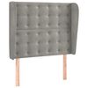 vidaXL Uzglavlje s u&scaron;ima svjetlosivo 103x23x118/128 cm bar&scaron;unasto