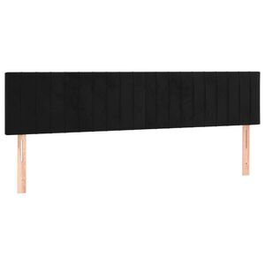 vidaXL Uzglavlja crna 160x5x78/88 cm bar&scaron;unasta