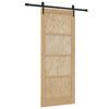 vidaXL Klizna vrata ORKDAL Prirodna 83 x 202 cm Masivna borovina
