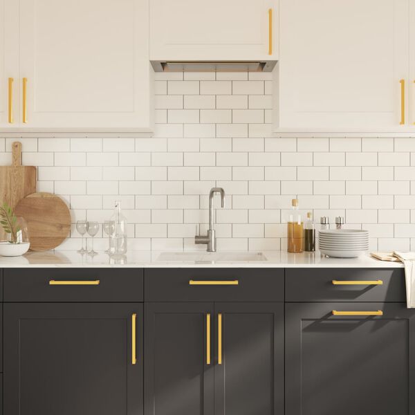 vidaXL Ručke za ormarić 20 kom zlatne 192 mm od nehrđajućeg čelika