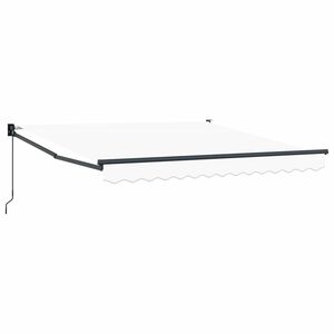 vidaXL Ručno sklopiva tenda Bijeli 350 x 250 cm