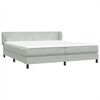 vidaXL Box Spring krevet s madracima svijetlo sivi 200x210 cm bar&scaron;un