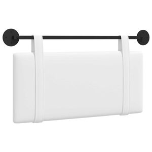 vidaXL Držeće uzglavlje Zidne Jednobojno Bijeli 90 x 55 x 5 cm tkanina