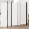 vidaXL Sobna pregrada s 6 panela bijela 300x200 cm od tkanine