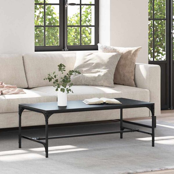 vidaXL Kava Stol Crni hrast 100 x 50 x 35 cm Konstruirano drvo