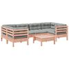 vidaXL 7-dijelni set vrtnih sofa s jastucima masivno drvo duglazije