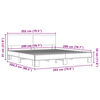 vidaXL Okvir za krevet crni 200 x 200 cm konstruirano drvo i metal