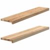 vidaXL Prozorske klupice 2 kom 100x20x2 cm netretirane masivne hrast