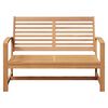 vidaXL klupa Smeđa 110 x 65 x 76,5 cm Čvrsto teak drvo