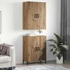 vidaXL Highboard hrast artisan 69,5 x 34 x 180 cm Konstruirano drvo