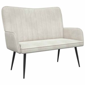 vidaXL Sofa za dvije osobe Krem 115 x 61 x 87 cm Bar&scaron;un