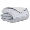 vidaXL Ljetni pokrivač Srebrno 200 x 240 cm Saten i mikrovlakna