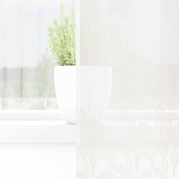 vidaXL Čipkasta zavjesa sa zavjesama Bijelo 300 x 140 cm Poliester