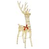 vidaXL 3D Ruzvelt 140 LED lampica Topla bijela 128 cm PET