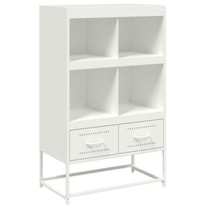 vidaXL Visoka komoda bijela 68x39x111,5 cm od čelika
