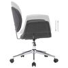 vidaXL Okretna uredska stolica od tkanine siva