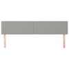 vidaXL Uzglavlja svjetlosiva 200x5x78/88 cm od tkanine