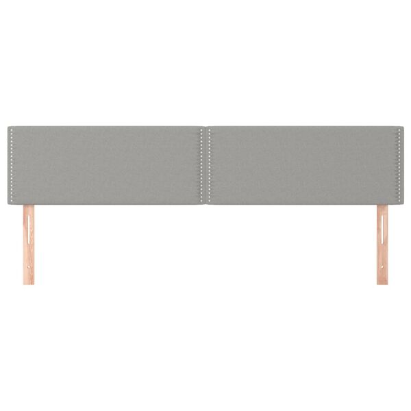 vidaXL Uzglavlja svjetlosiva 200x5x78/88 cm od tkanine