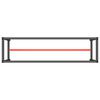 vidaXL Okvir za radni stol mat crni i mat crveni 190x50x79 cm metalni