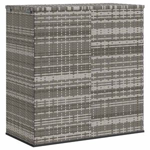 vidaXL Kutija za vrtne jastuke od PE ratana 100 x 49 x 103,5 cm siva