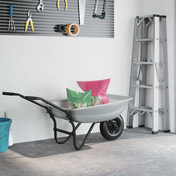 vidaXL Zamjena za kolica Srebrno 80 x 60 x 25 cm Čelik