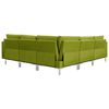 vidaXL 5-dijelni set sofa od tkanine zeleni