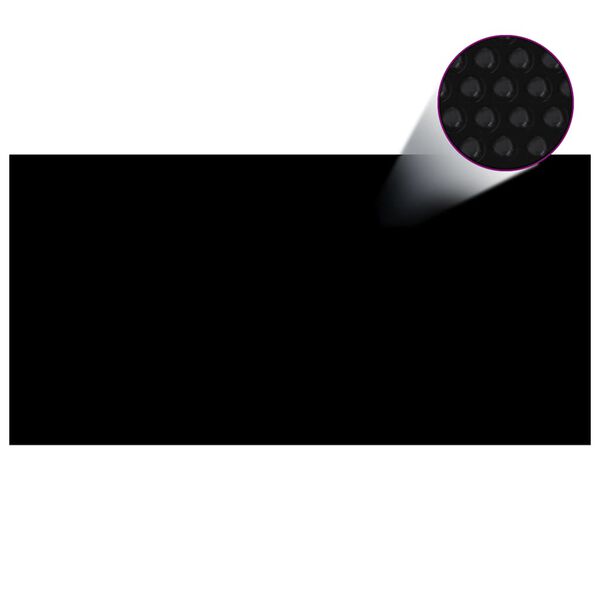 vidaXL Plutajući PE solarni pokrov za bazen 1200 x 600 cm crno-plavi