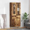 vidaXL Highboard Staro drvo 69,5 x 34 x 180 cm Konstruirano drvo