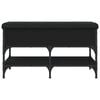 vidaXL Klupa za cipele crna 82 x 42 x 45 cm od konstruiranog drva