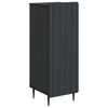 vidaXL Kreveta Crna 34,5 x 33 x 92 cm Konstruirano drvo