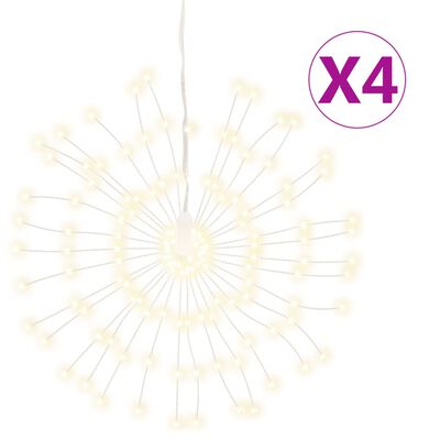 vidaXL Božićna svjetla zvjezdani prasak 140 LED 4 k topla bijela 17 cm