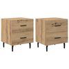 vidaXL Noćni ormar s ladicama 2 pcs Umjetnički hrast 40 x 35 x 47,5 cm