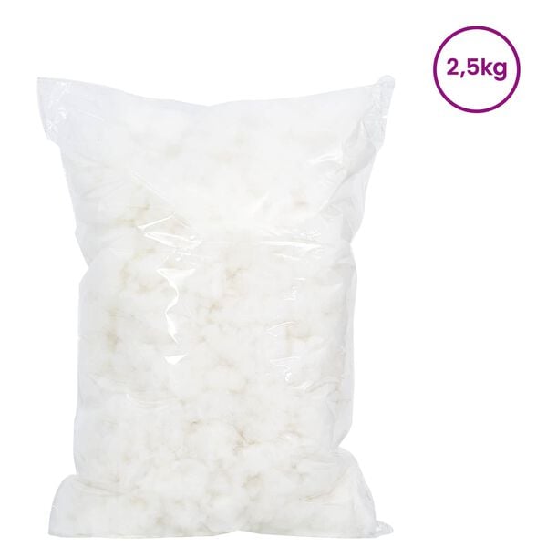 vidaXL Vlakno Punjenje Bijeli 2,5 kg Poliester