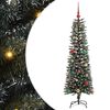 vidaXL Umjetno božićno drvce Zelena 150 cm PVC, Plastika i Čelik