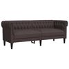 vidaXL 3-dijelni set sofa tamnosmeđi od tkanine