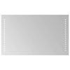 vidaXL LED kupaonsko ogledalo *Transparent*an 50 x 30 cm Pravokutni