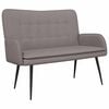 vidaXL Sofa za dvije osobe Sivosmeđa 115 x 61 x 87 cm Tkanina