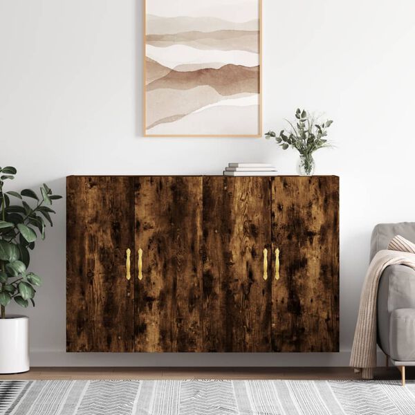 vidaXL Zidni ormarići 2 kom boja dimljenog hrasta 69,5 x 34 x 90 cm