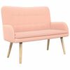 vidaXL Sofa za dvije osobe Ružičasta 115 x 61 x 87 cm Boucl&eacute;