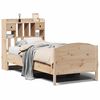 vidaXL Krevet s regalom za knjige bez madraca 90x190 cm od borovine