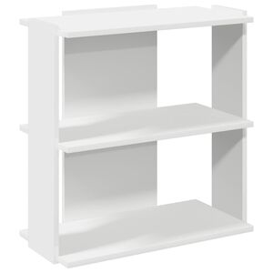 vidaXL Polica za knjige 3 nivoa bijela 60x30x60 cm izrađeno drvo