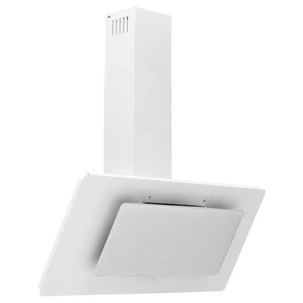 vidaXL Zidna napa 90 cm od nehrđajućeg čelika i kaljenog stakla bijela