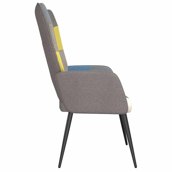 vidaXL Stolica za opuštanje s uzorkom patchworka od tkanine