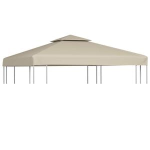 vidaXL Zamjenski pokrov za sjenicu 310 g/m&sup2; bež 3 x 3 m