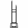 vidaXL Samostojeći stalak za ručnike crni 48 x 24 x 78,5 cm željezni
