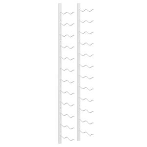 vidaXL Zidni stalak za vino za 24 boce bijeli željezni