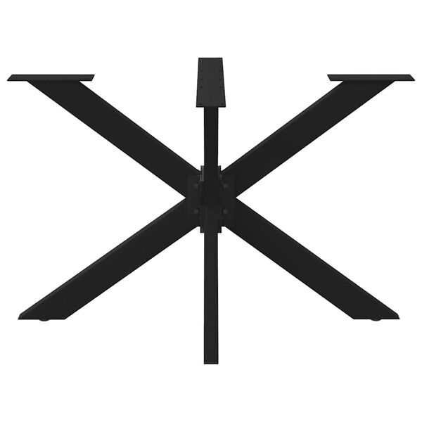 vidaXL Noga blagovaonskog stola u obliku pauka crna 120x68x(72-73) cm čelik